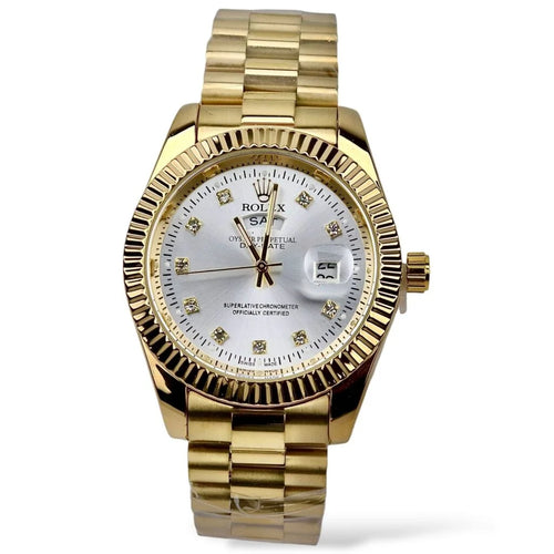 Rolex - Gold & White - Chain
