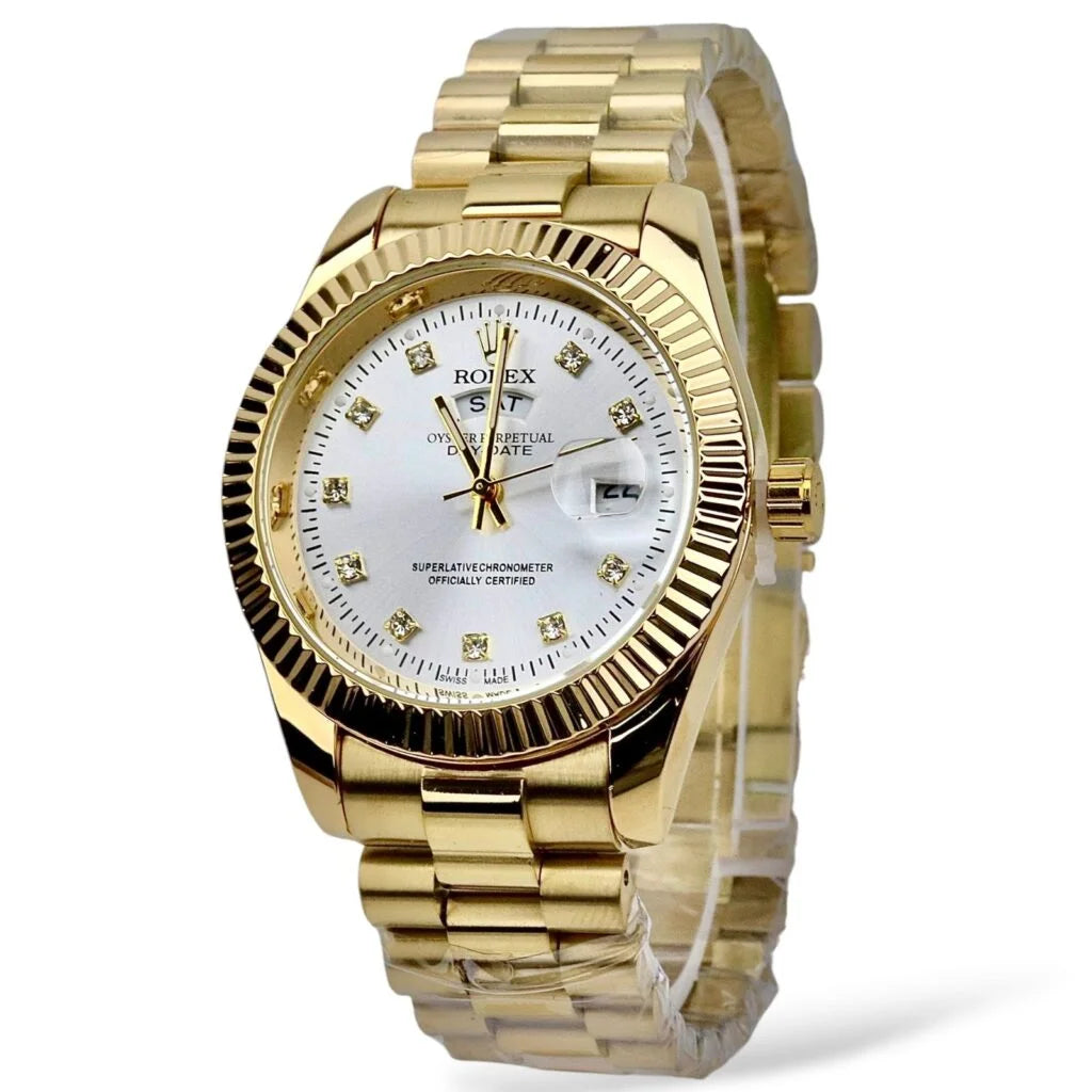Rolex - Gold & White - Chain