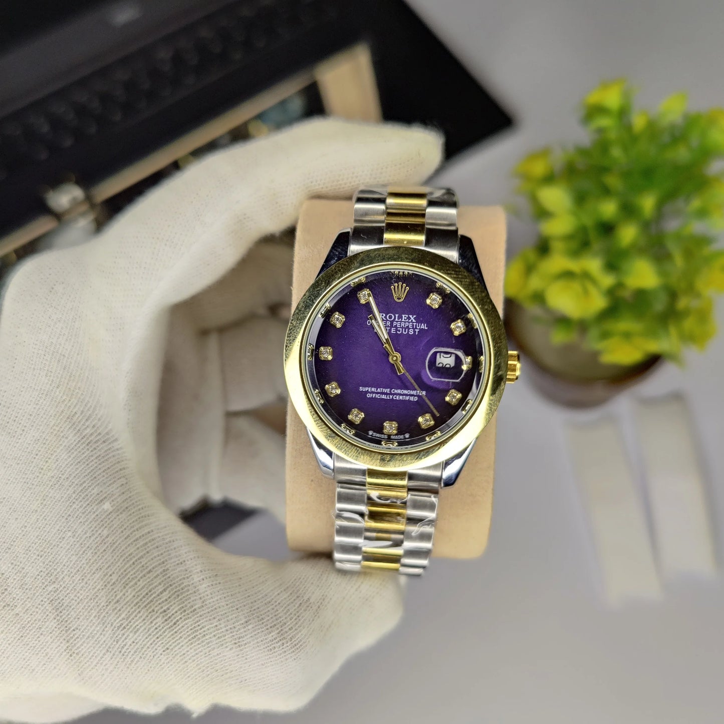 Rolex - Two Tone & Purple - Date Just