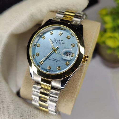 Rolex - Two Tone & Ice Blue - Date Just