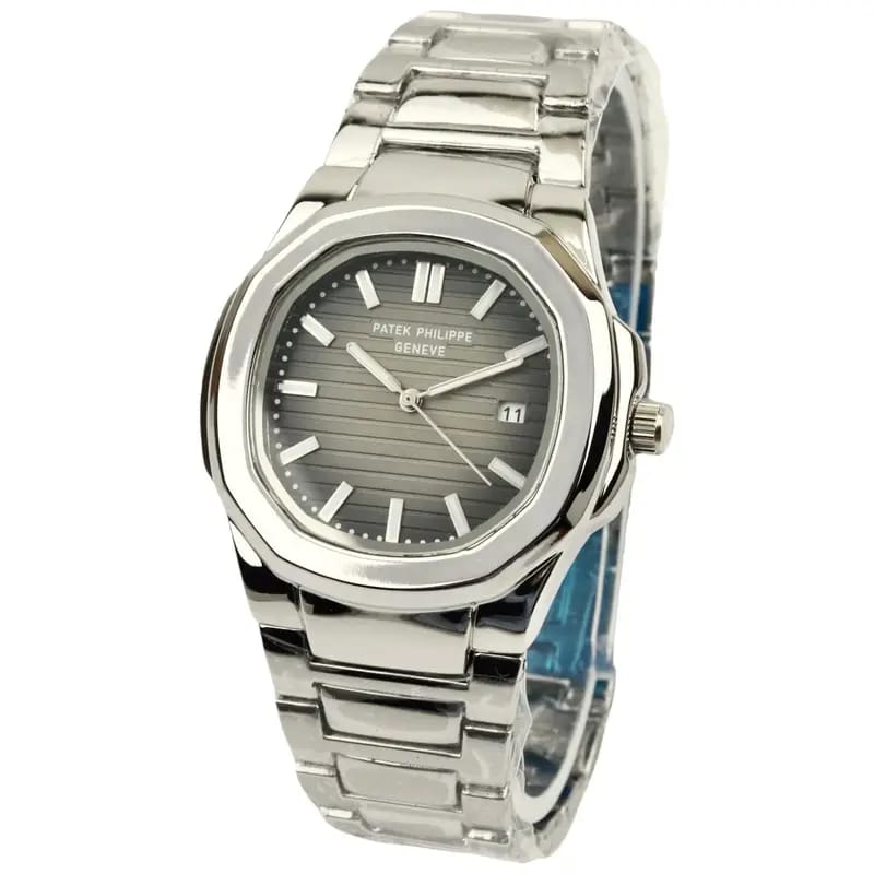 Patek-Phillipe – Grey & Silver – Chain