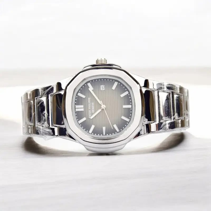 Patek-Phillipe – Grey & Silver – Chain