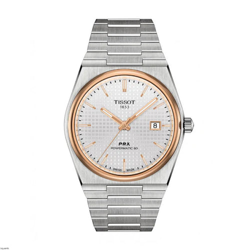 Tissot PRX - Gold & White - Chain