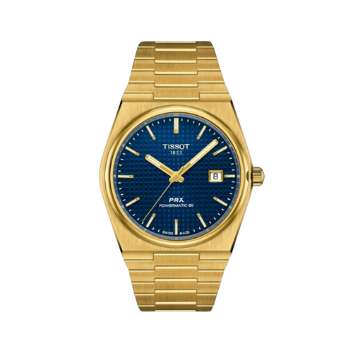 Tissot PRX - Gold & Blue - Chain