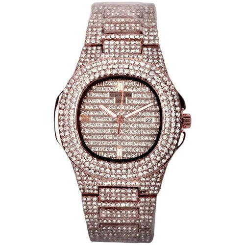 Patek-Phillipe – Rose Gold – Iced out