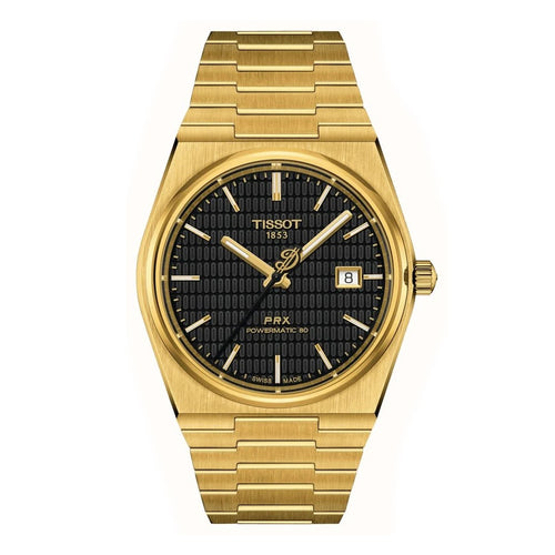 Tissot PRX - Gold & Black - Chain