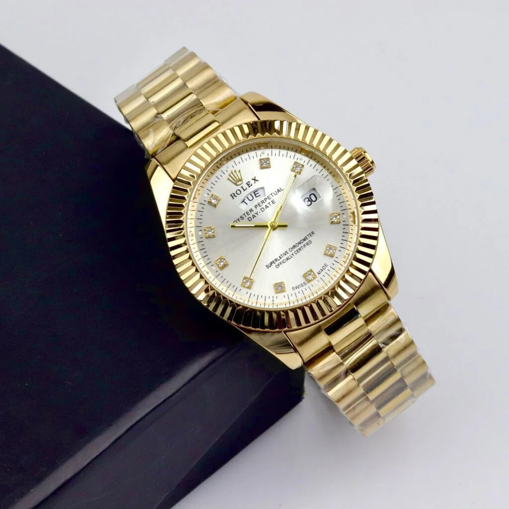 Rolex - Gold & White - Chain