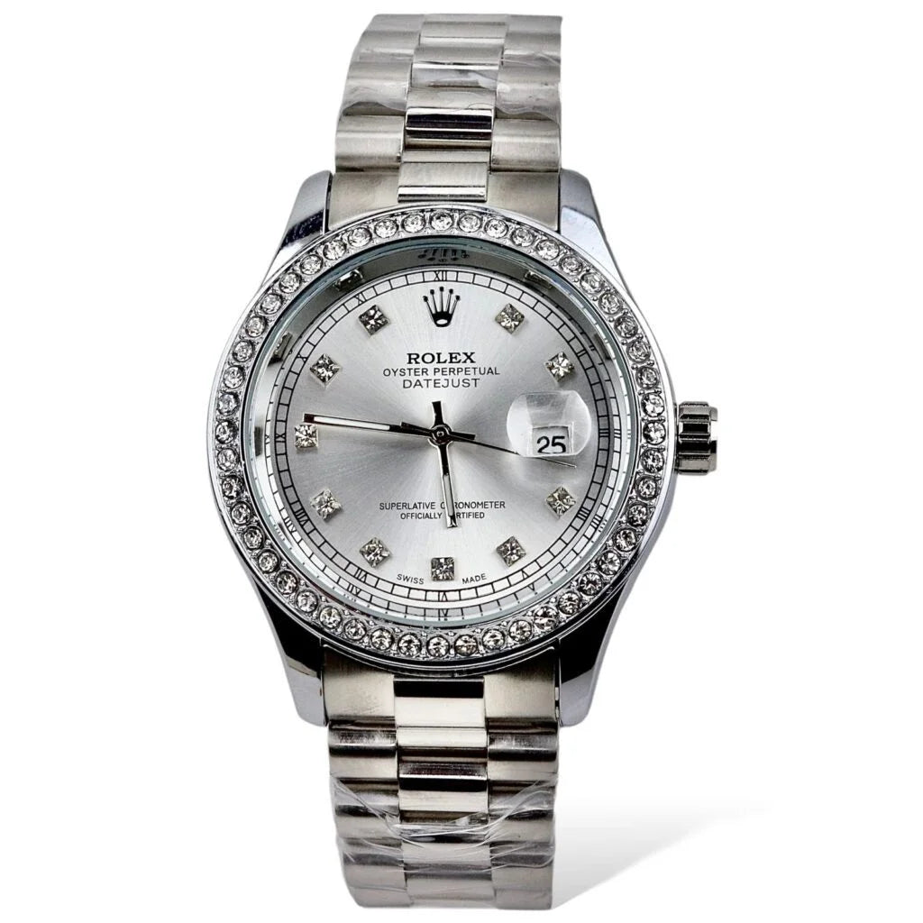 Rolex - Silver - Chain