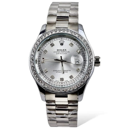 Rolex - Silver - Chain