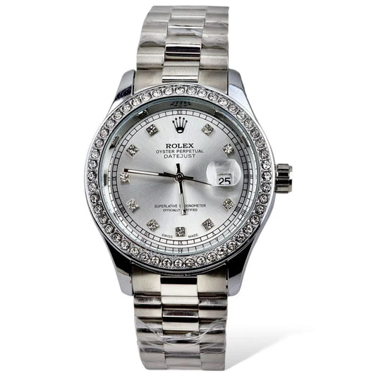 Rolex - Silver - Chain