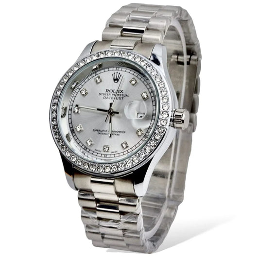 Rolex - Silver - Chain