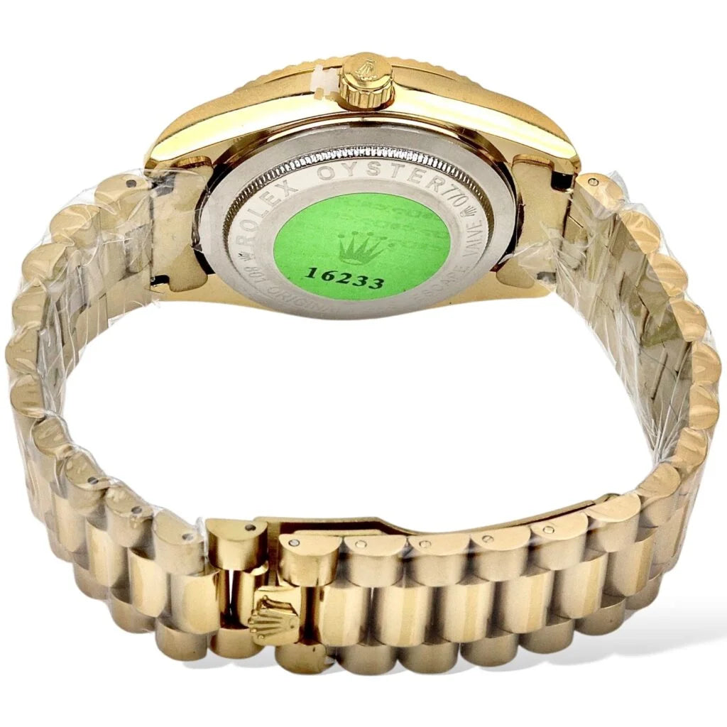 Rolex - Gold & Green - Chain