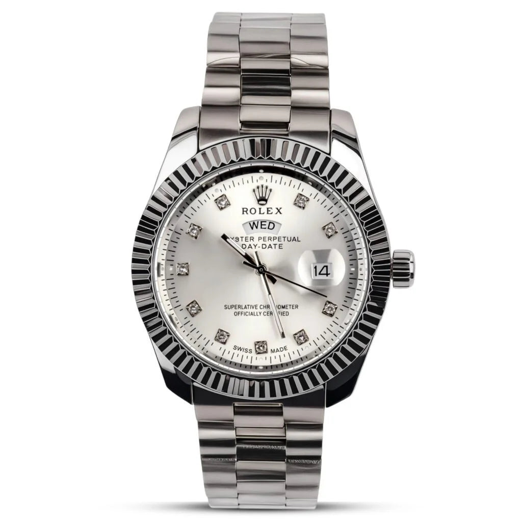 Rolex - Silver - Chain