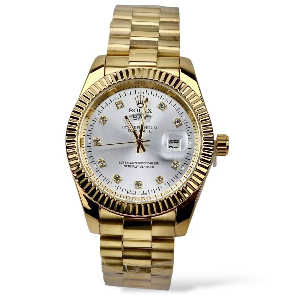 Rolex - Gold & White - Chain