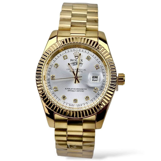 Rolex - Gold & White - Chain