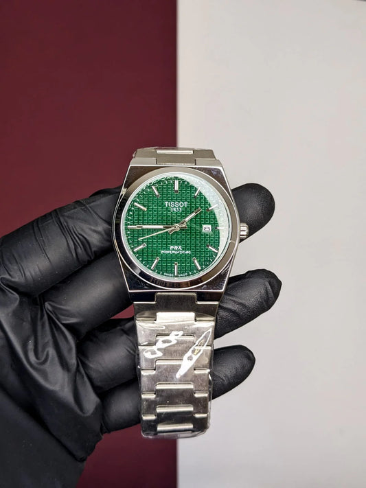 Tissot PRX - Green Textured - Chain