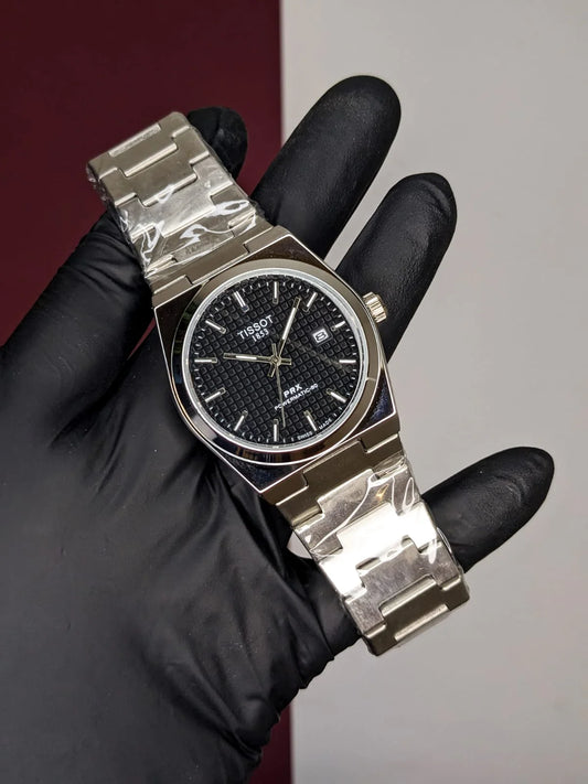 Tissot PRX - Black Textured - Chain