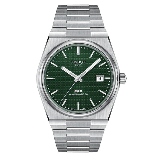 Tissot PRX - Emerald Green Textured - Chain