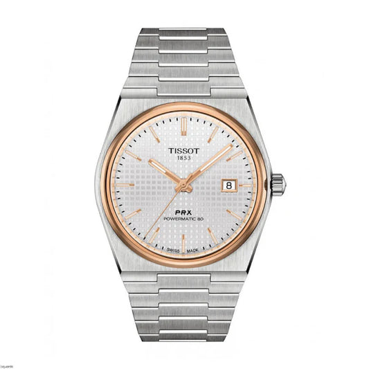 Tissot PRX - Gold & White - Chain