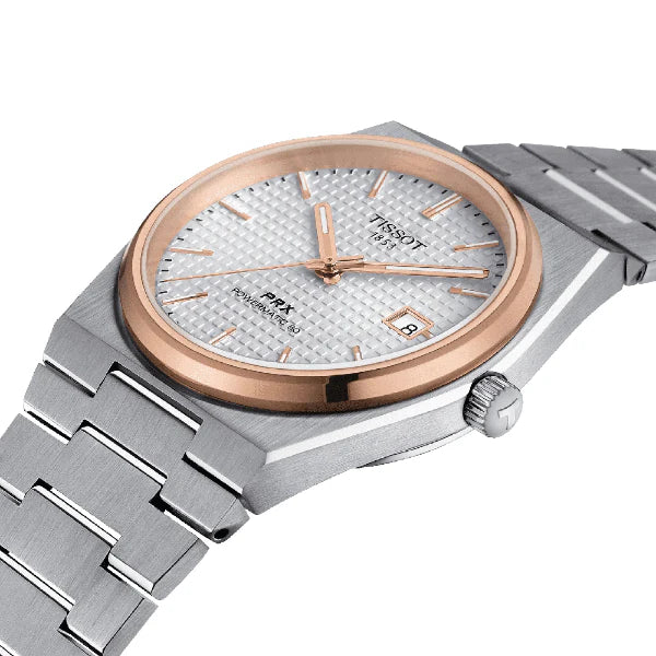 Tissot PRX - Gold & White - Chain