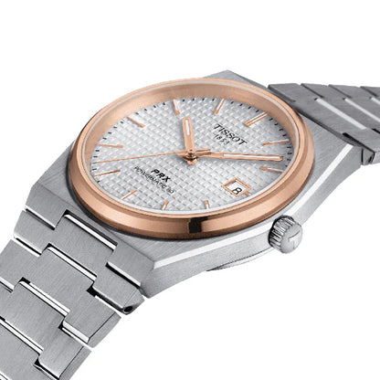 Tissot PRX - Gold & White - Chain