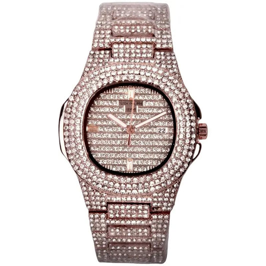Patek-Phillipe – Rose Gold – Iced out