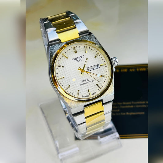 Tissot PRX - Two Tune White - Chain