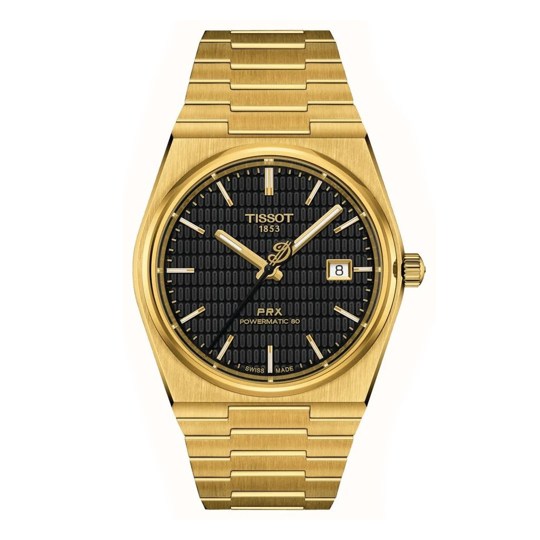 Tissot PRX - Gold & Black - Chain