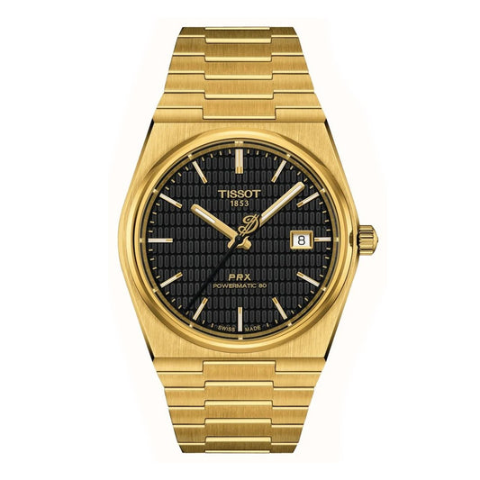 Tissot PRX - Gold & Black - Chain