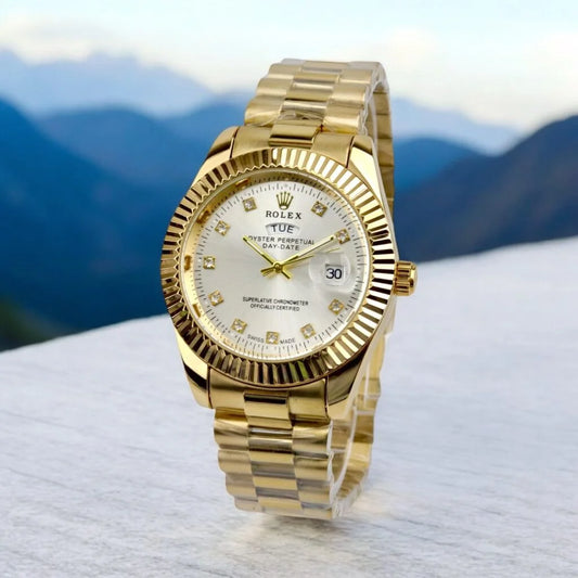 Rolex - Gold & White - Chain