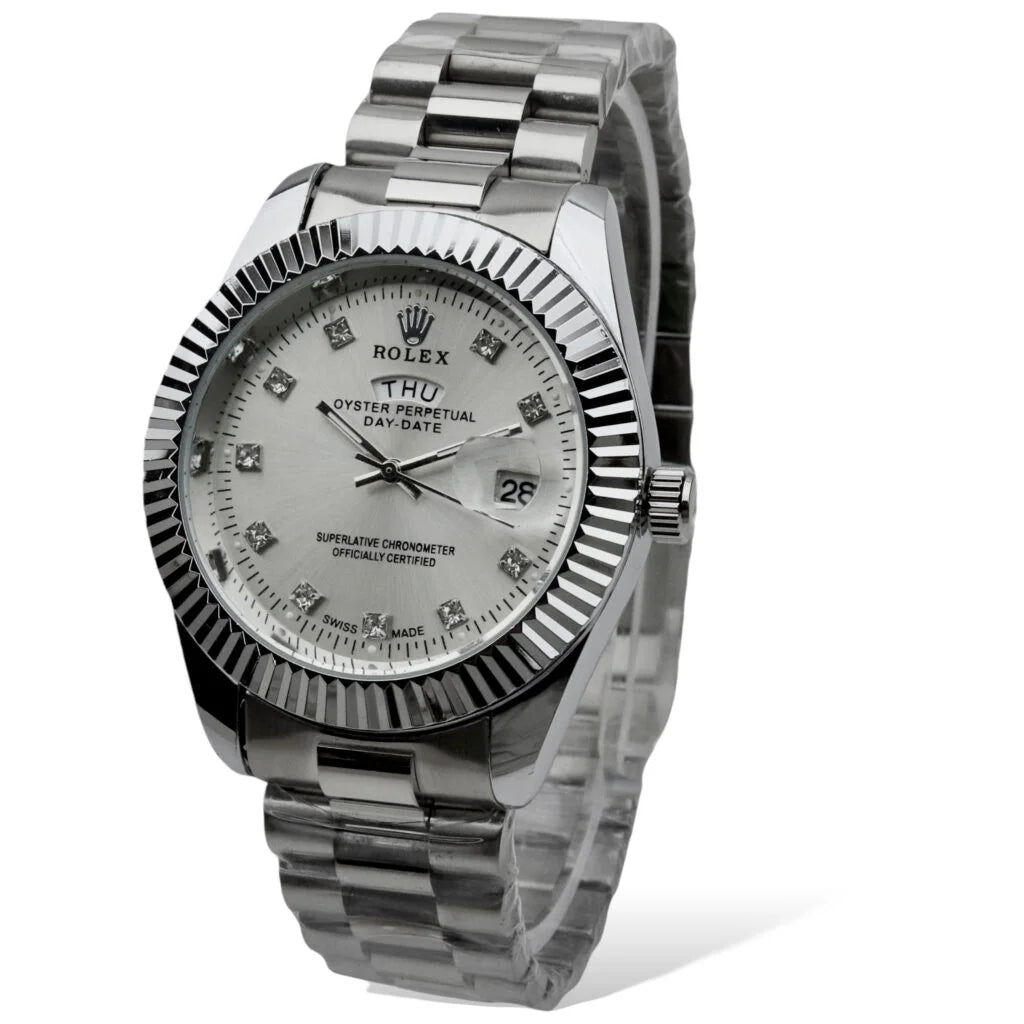 Rolex - Silver - Chain