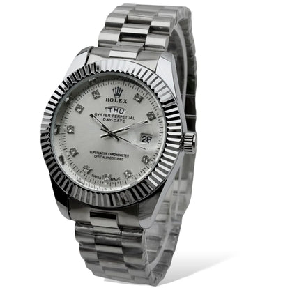 Rolex - Silver - Chain