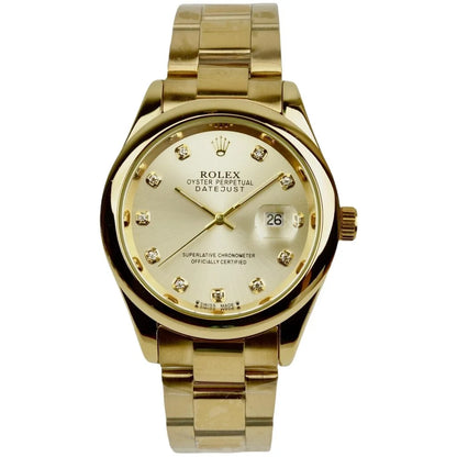Rolex - Golden & White - Chain