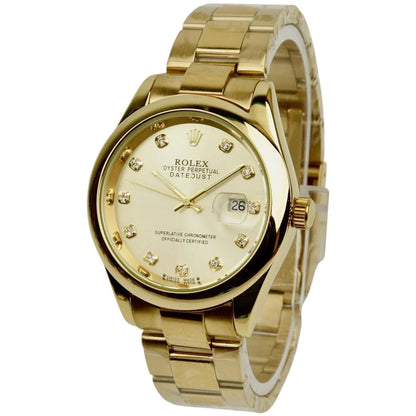Rolex - Golden & White - Chain